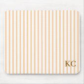 Individuell gestreifter Arbeitsplatz mit Monogramm Mousepad (Vorne)