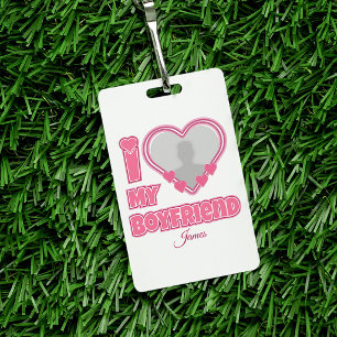Individuell Ich liebe meinen Freund – Foto & Name Ausweis
