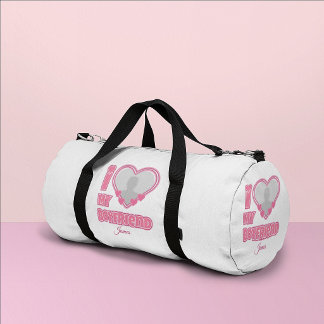 Individuell Ich liebe meinen Freund – Foto & Name Duffle Bag