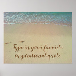 Individuell inspiriertes Zitat Strandposter Poster