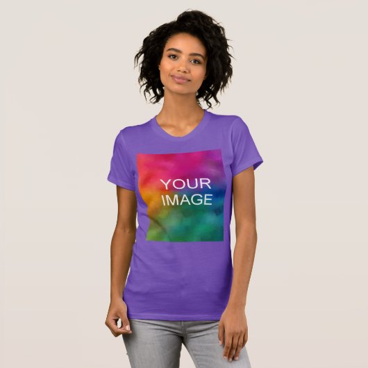 Individuell Lila moderne elegante, trendige Vorlag T-Shirt (Vorne ganz)