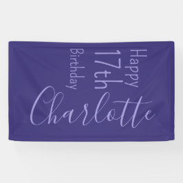 Individuell Lila Moderne schick Geburtstag glückli Banner