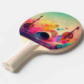 Individuell markierte Erfahrung mit Wasserfarben Tischtennis Schläger (Vorderseite)