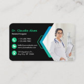 Individuell markierte kreative moderne medizinisch visitenkarte (Vorderseite)