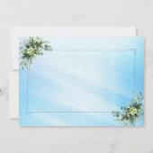 Individuell markierte romantische Hochzeitsreise m Einladung (Rückseite)