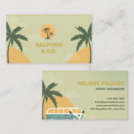 Individuell markierter Green Yellow Summer Event P Visitenkarte