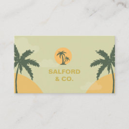 Individuell markierter Green Yellow Summer Event P Visitenkarte