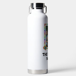 Individuell markiertes rosa gelbes Blau Persönlich Trinkflasche