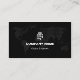 Individuell markiertes Schwarz-Weiß-Unternehmen Visitenkarte