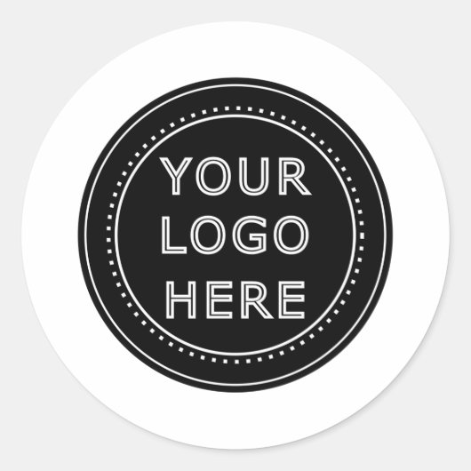 Individuell Minimalistisch, einfach und modern Runder Aufkleber (Vorderseite)