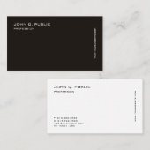 Individuell Minimalistisch Modernes Berufliches Sc Visitenkarte (Vorne/Hinten)