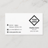 Individuell Minimalistisch Visitenkarte (Vorderseite)