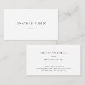 Individuell Minimalistische, moderne, einfache und Visitenkarte (Vorne/Hinten)