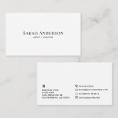 Individuell Minimalistische Moderne mit Social Med Visitenkarte (Vorne/Hinten)