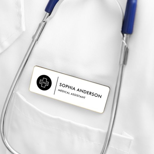 Individuell moderne, einfache Elegant Black Magnet Namenschild