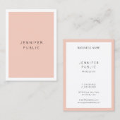 Individuell moderne, einfache Elegante Minimalisti Visitenkarte (Vorne/Hinten)