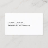 Individuell moderne Elegante Beruflich Minimalisti Visitenkarte (Rückseite)
