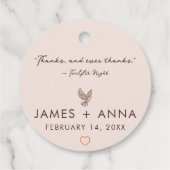 Individuell moderne Elegante kombiniert stilvolles Geschenkanhänger (Rückseite)