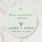 Individuell moderne Elegante kombiniert stilvolles Geschenkanhänger (Rückseite)