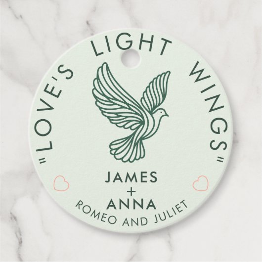 Individuell moderne Elegante kombiniert stilvolles Geschenkanhänger (Vorderseite)