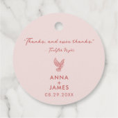 Individuell moderne Elegante kombiniert stilvolles Geschenkanhänger (Rückseite)