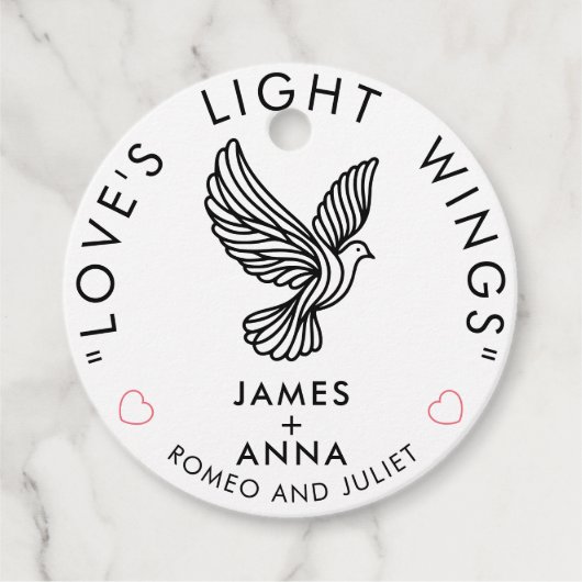 Individuell moderne Elegante kombiniert stilvolles Geschenkanhänger (Vorderseite)