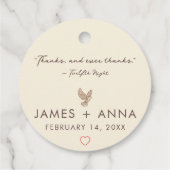 Individuell moderne Elegante kombiniert stilvolles Geschenkanhänger (Rückseite)