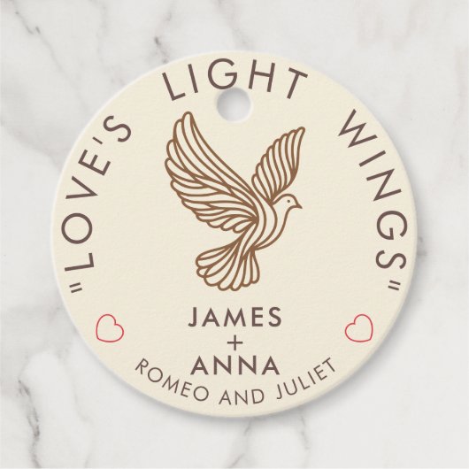 Individuell moderne Elegante kombiniert stilvolles Geschenkanhänger (Vorderseite)