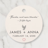 Individuell moderne Elegante kombiniert stilvolles Geschenkanhänger (Rückseite)