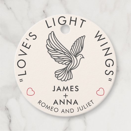 Individuell moderne Elegante kombiniert stilvolles Geschenkanhänger (Vorderseite)