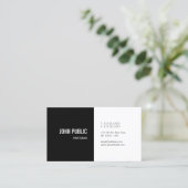 Individuell moderne Elegante Minimalistisch Berufl Visitenkarte (Stehend Vorderseite)