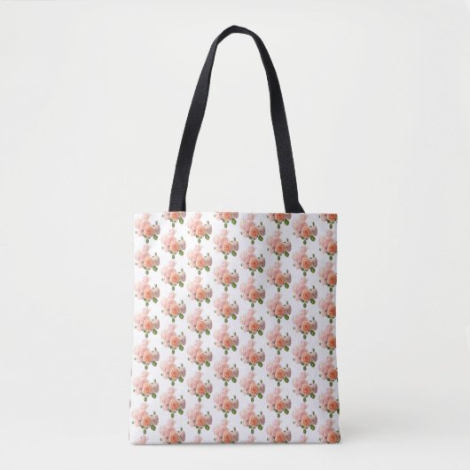 Individuell moderne Elegante trendige Rose Design Tasche (Vorderseite)