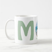 Individuell moderne, schlichte Muttertagsgeschenk Kaffeetasse (Links)