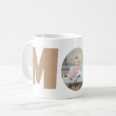 Individuell moderne, schlichte Muttertagsgeschenk Kaffeetasse (Vorderseite Links)