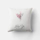 Individuell moderner Brush Sie sind eine Blume Kissen (Rückseite)