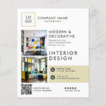 Individuell moderner Innendesign Flyer<br><div class="desc">Eleganter moderner,  individualisierbarer Flyer im Interieur.</div>