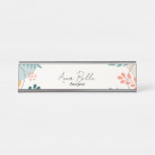 Individuell moderner Sommer Schreibtischnamensplakette (Vorderseite )