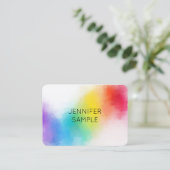 Individuell modernes Design Elegant Beruflich Visitenkarte (Stehend Vorderseite)