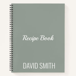 Individuell modernes Minimalistisches Rezept Notizblock