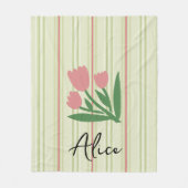 Individuell modische pastellfarbene Retromuster St Fleecedecke (Vorderseite)