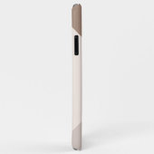 Individuell neutrale braune Elfenbein Beige Taupe Case-Mate iPhone Hülle (Hinten/Rechts)