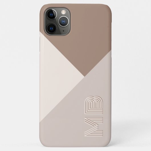 Individuell neutrale braune Elfenbein Beige Taupe  Case-Mate iPhone Hülle (Rückseite)