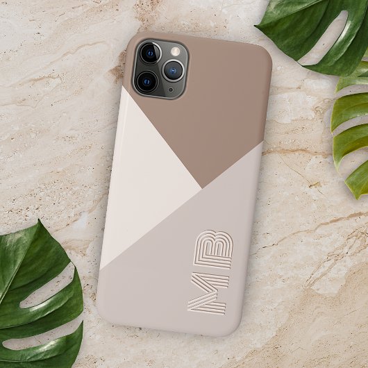 Individuell neutrale braune Elfenbein Beige Taupe  Case-Mate iPhone Hülle