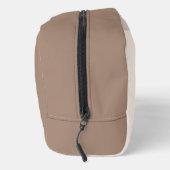 Individuell neutrale braune Elfenbein Beige Taupe Waschbeutel (Rechts)