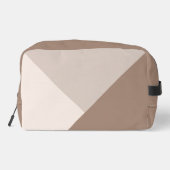 Individuell neutrale braune Elfenbein Beige Taupe Waschbeutel (Rückseite)