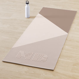 Individuell neutrale braune Elfenbein Beige Taupe Yogamatte