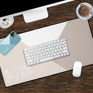 Individuell neutrale Elfenbeincreme Beige Taupe Na Schreibtischunterlage