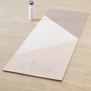 Individuell neutrales Elfenbein Beige Taupe Brown Yogamatte