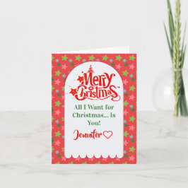 Individuell Niedliche Weihnachtskarte für Ihre Ehe Karte