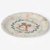 Individuell niedlicher klassischer, moderner Kraft Pappteller (Schrägansicht)